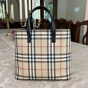 Vintage Burberry Nova Check Tote Bag